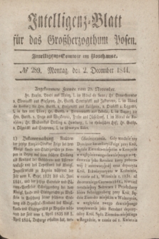 Intelligenz-Blatt für das Großherzogthum Posen. 1844, № 289 (2 December) + dod.