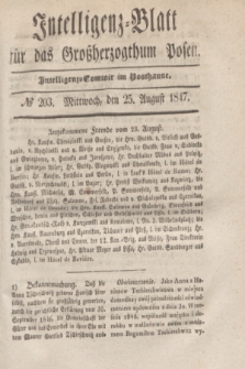 Intelligenz-Blatt für das Großherzogthum Posen. 1847, № 203 (25 August)