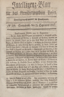 Intelligenz-Blatt für das Großherzogthum Posen. 1847, № 230 (25 September) + dod.