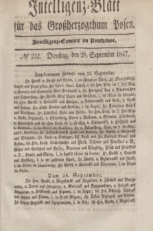 Intelligenz-Blatt für das Großherzogthum Posen. 1847, № 232 (28 September) + dod.