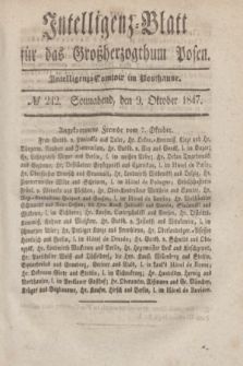 Intelligenz-Blatt für das Großherzogthum Posen. 1847, № 242 (9 Oktober)