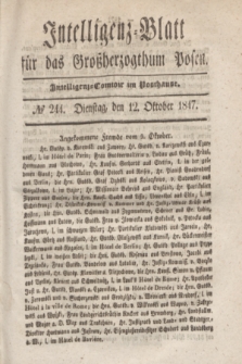Intelligenz-Blatt für das Großherzogthum Posen. 1847, № 244 (12 Oktober)