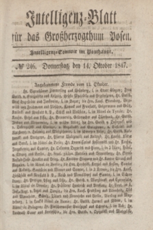 Intelligenz-Blatt für das Großherzogthum Posen. 1847, № 246 (14 Oktober)
