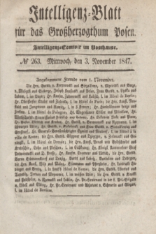 Intelligenz-Blatt für das Großherzogthum Posen. 1847, № 263 (3 November)