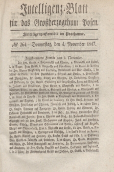 Intelligenz-Blatt für das Großherzogthum Posen. 1847, № 264 (4 November)