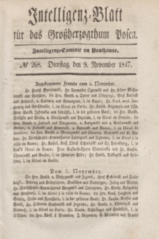 Intelligenz-Blatt für das Großherzogthum Posen. 1847, № 268 (9 November)