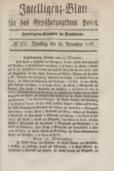 Intelligenz-Blatt für das Großherzogthum Posen. 1847, № 274 (16 November)