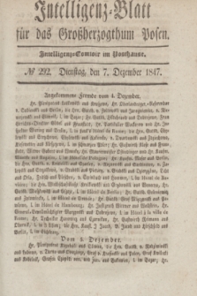 Intelligenz-Blatt für das Großherzogthum Posen. 1847, № 292 (7 Dezember)
