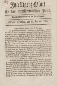 Intelligenz-Blatt für das Großherzogthum Posen. 1846, № 35 (10 Februar)