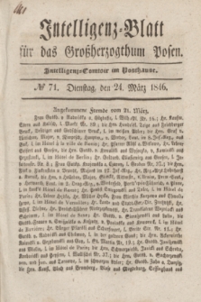 Intelligenz-Blatt für das Großherzogthum Posen. 1846, № 71 (24 März) + dod.