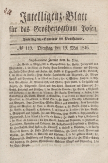Intelligenz-Blatt für das Großherzogthum Posen. 1846, № 119 (19 Mai)