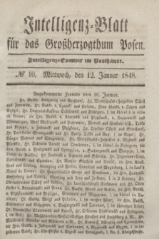 Intelligenz-Blatt für das Großherzogthum Posen. 1848, № 10 (12 Januar)