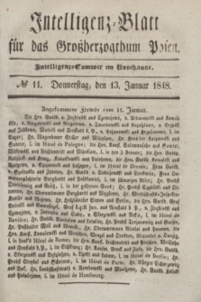 Intelligenz-Blatt für das Großherzogthum Posen. 1848, № 11 (13 Januar)