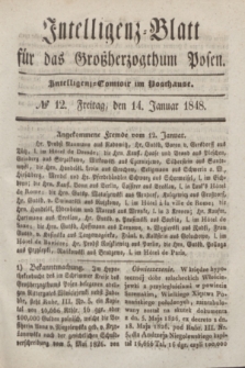 Intelligenz-Blatt für das Großherzogthum Posen. 1848, № 12 (14 Januar)