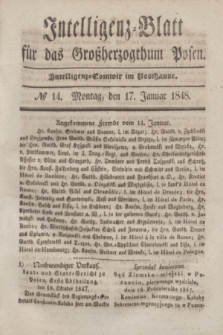 Intelligenz-Blatt für das Großherzogthum Posen. 1848, № 14 (17 Januar)