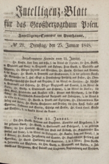Intelligenz-Blatt für das Großherzogthum Posen. 1848, № 21 (25 Januar)