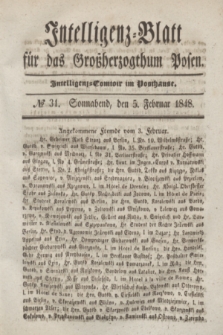 Intelligenz-Blatt für das Großherzogthum Posen. 1848, № 31 (5 Februar)
