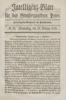 Intelligenz-Blatt für das Großherzogthum Posen. 1848, № 35 (10 Februar)