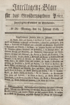 Intelligenz-Blatt für das Großherzogthum Posen. 1848, № 38 (14 Februar)