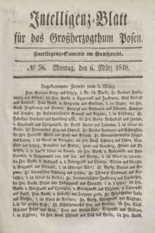 Intelligenz-Blatt für das Großherzogthum Posen. 1848, № 56 (6 März) + dod.