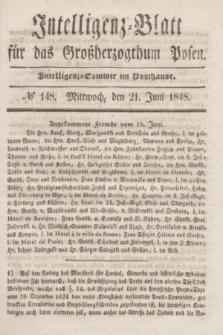 Intelligenz-Blatt für das Großherzogthum Posen. 1848, № 148 (21 Juni)