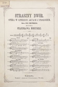 Straszny dwór : opera w czterech aktach z prologiem : akt czwarty. N. 15, Duet