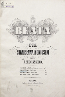 Beata : opera. No 2, Pieśń Maxa, Widzę cię widzę