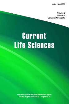 Current Life Sciences. Vol. 3, 2017, no. 1