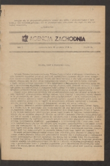 Agencja Zachodnia. R.1, nr 13/14 (20 grudnia 1943)