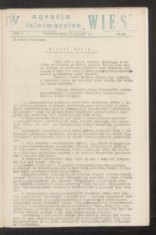 Agencja Informacyjna „Wieś”. R.1, nr 22 (29 czerwca 1943)