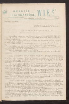 Agencja Informacyjna „Wieś”. R.1, nr 33 (9 września 1943)