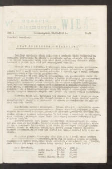 Agencja Informacyjna „Wieś”. R.1, nr 36 (28 września 1943)
