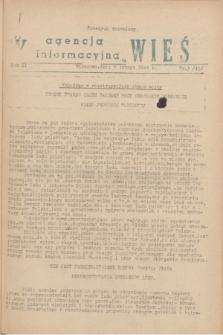 Agencja Informacyjna „Wieś”. R.2, nr 3 (8 lutego 1944)