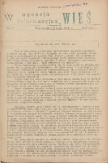Agencja Informacyjna „Wieś”. R.2, nr 8 ([14] marca 1944)