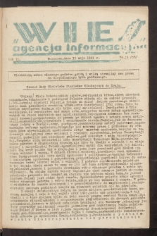Agencja Informacyjna „Wieś”. R.2, nr 16 (11 maja 1944)