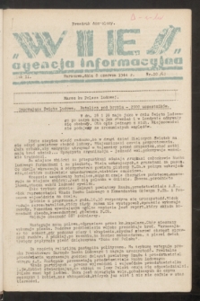 Agencja Informacyjna „Wieś”. R.2, nr 20 (8 czerwca 1944)