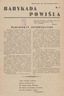 Barykada Powiśla. 1944, nr 7 (12 sierpnia)