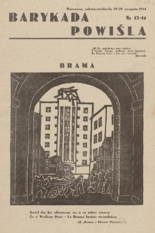 Barykada Powiśla. 1944, nr 13-14 (19/20 sierpnia)