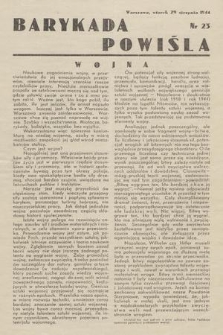 Barykada Powiśla. 1944, nr 23 (29 sierpnia)