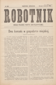 Robotnik : organ Polskiej Partyi Socyalistycznej. 1916, № 281 (wrzesień-październik)