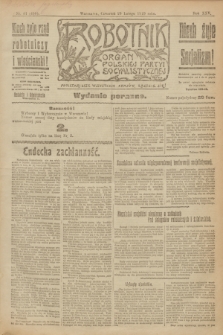 Robotnik : organ Polskiej Partyi Socyalistycznej. R.25, nr 81 (20 lutego 1919) = nr 458 - wyd. poranne
