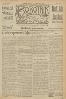 Robotnik : organ Polskiej Partyi Socyalistycznej. R.25, nr 93 (27 lutego 1919) = nr 470 - wyd. poranne