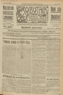 Robotnik : organ Polskiej Partyi Socyalistycznej. R.25, nr 115 (13 marca 1919) = nr 492 - wyd. poranne
