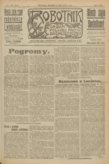 Robotnik : organ Polskiej Partyi Socyalistycznej. R.25, nr 176 (4 maja 1919) = nr 553