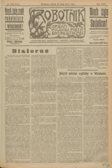 Robotnik : organ Polskiej Partyi Socyalistycznej. R.25, nr 202 (30 maja 1919) = nr 579
