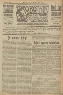 Robotnik : organ Polskiej Partyi Socyalistycznej. R.25, nr 247 (15 lipca 1919) = nr 624