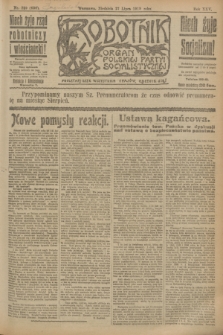 Robotnik : organ Polskiej Partyi Socyalistycznej. R.25, nr 259 (27 lipca 1919) = nr 636