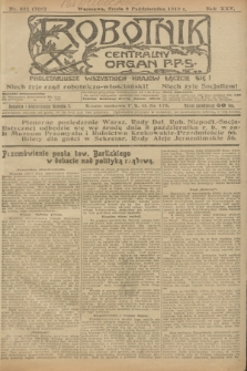 Robotnik : centralny organ P.P.S. R.25, nr 331 (8 października 1919) = nr 708