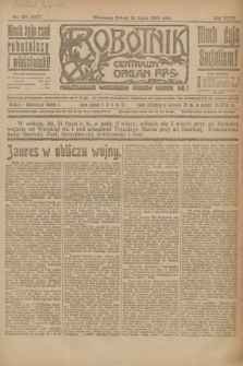 Robotnik : centralny organ P.P.S. R.26, nr 199 (24 lipca 1920) = nr 987