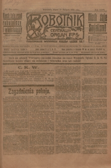 Robotnik : centralny organ P.P.S. R.26, nr 233 (27 sierpnia 1920) = nr 1021